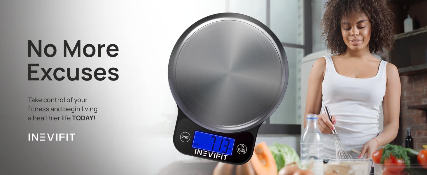 I-KS001 - INEVIFIT - Best Digital Kitchen Scale - Premium A+