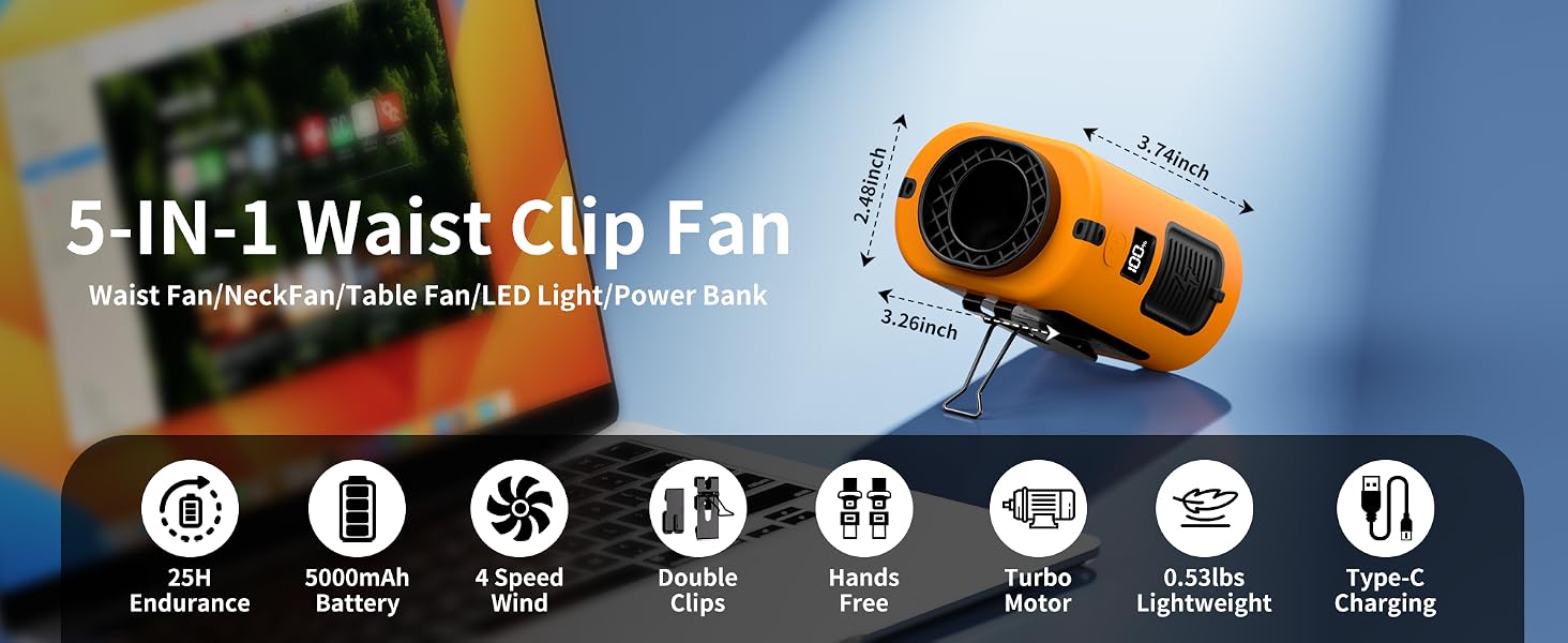 socool Waist Clip Fan