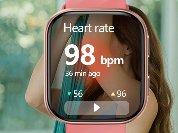 fitbit watch with heart rate monitor