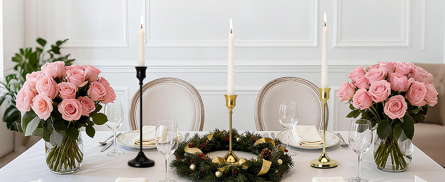 The inner diameter of the cup of the pillar candle holder is 0.87 inches (22 mm)