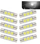 WZP 10 PCS 28mm LED Reading Lights, 6614F/6612F 5050-3SMD 12V Flat Head Dual Tip 180 Degree Light...