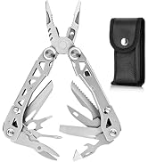 Lightweight Multitool,19-in-1 Multipurpose Plier,420HC Knife,Bottle Opener,Saw,with Nylon Sheath ...