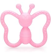 Baby Teething Toys, Butterfly Design Teether Pain Relief Toy for Newborn Babies, Freezer Safe Neu...