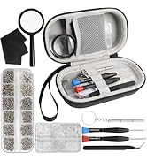 Eyeglass Repair Kit with Screws, Glasses Repair Kit with Case Eye Glass Repairing Kit Sunglass Ey...