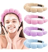 Canitor 4 PCS Spa Headband Skincare Makeup Face Wash Skin Care Make Up Cute Preppy Teen Girl Gift...