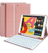 iPad Keyboard Case for 10.2" 9th/8th/7th Generation 2021/2020/2019, Detachable Wireless BT Keyboa...