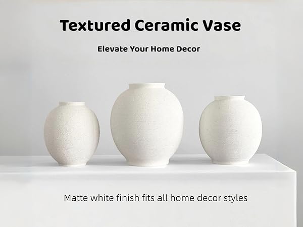Textured Ceramic Vase