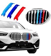 Exact Fit ///M-Colored Grille Insert Trims Compatible with BMW 2020 2021 2022 F48 X1 LCI Model Ac...