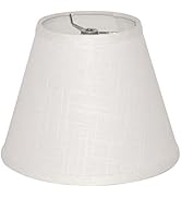 Tootoo Star Barrel White Small Lamp Shade for Table Floor Lamps Replacement, 6x10x7.5 Inch, Fabri...
