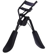 Black Portable Eyelash Curler - Crimps and Curls Lashes for Perfect,Portable Eyelash Curler Maker...