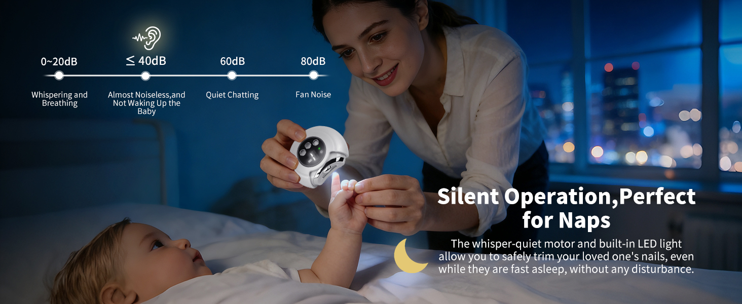 whisper-quiet motor and built-in LED light