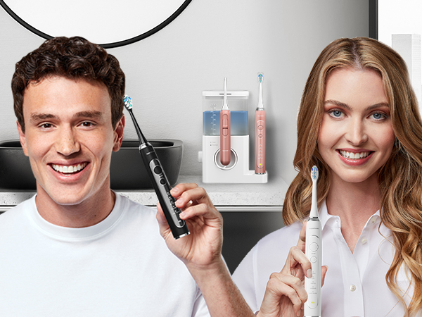 AquaSonic HDC PRO Electric Toothbrush with different cleaning modes, safe for sensitive teeth