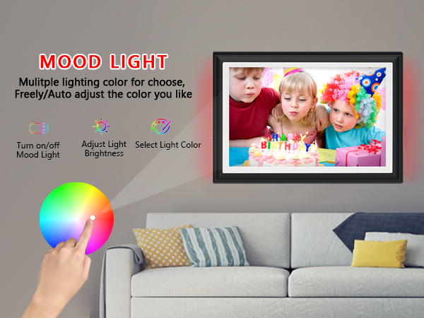 FRAMEO 10.1 Inch WiFi Digital Picture Frame Digital Photo Frame