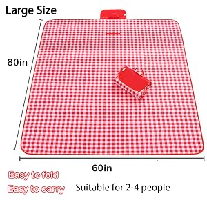 Picnic Blanket Beach Blankets red