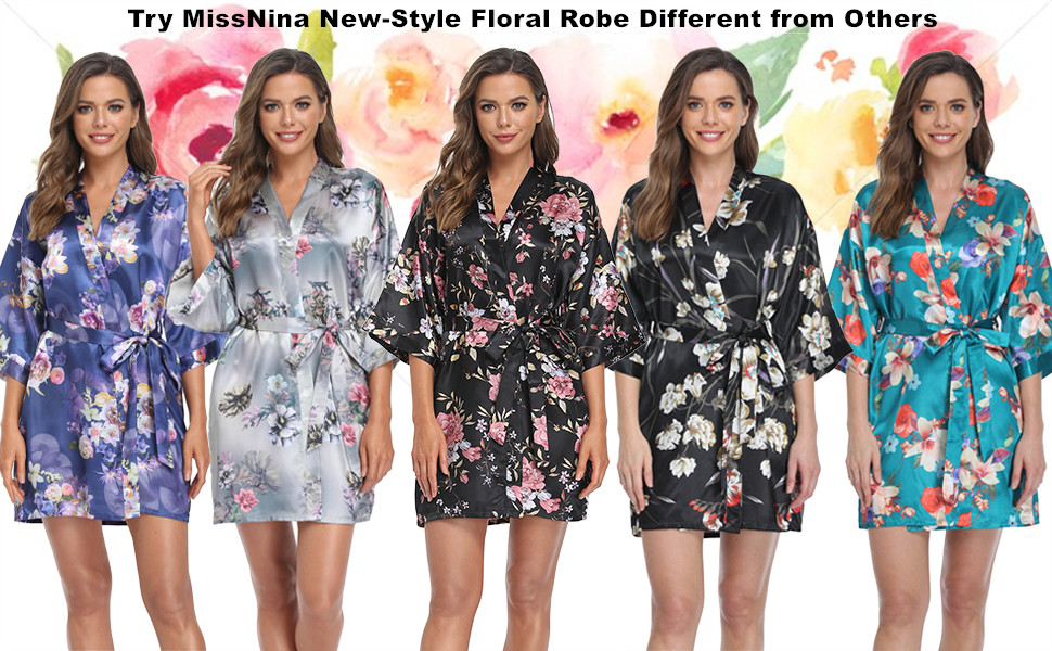 floral bridesmaid robes floral silk robes for bridesmaids robes bridal party robes bride robes