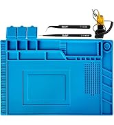 Kaisiking S-160 Silicone Repair Mat Electronics Repair Mat Magnetic Repair Mat Silicone Soldering...