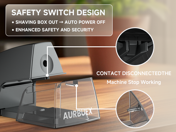 Safe pencil sharpener