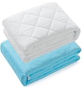 KANECH 44"x52" Washable Waterproof Bed Pads (2 Pack) – Reusable Incontinence Bed Pads Hold 10 Cup...