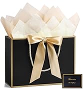 YoungTree Gift Bags with Handles, 13" Medium Gift Bag with 2 Tissue Paper and 1 Card, Present Bag...