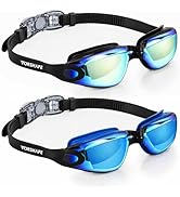 Vorshape Swim Goggles 2 Pack Anti Fog Swimming Goggles, No Leaking UV Protection Pool Goggles for...