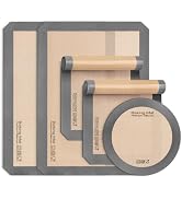Silicone Baking Mat - Sopito Platinum Silicone Baking Sheet Liner- Non-Stick, Food Safe, Reusable...