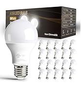 dalattin 20 Pack LED Light Bulbs A19 E26 60 Watt Equivalent Daylight White 5000K Lightbulbs Brigh...