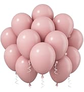 Jobkoo Pink Balloons, 12 Inch 30 Pcs Boho Blush Pink Party Balloon Dusty Rose Nude Pink Balloons ...