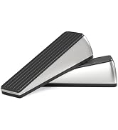 HOSOM Door Stoppers Heavy Duty, Door Stop Wedge with Upgraded Zinc Alloy & Textured Non-Slip Rubb...