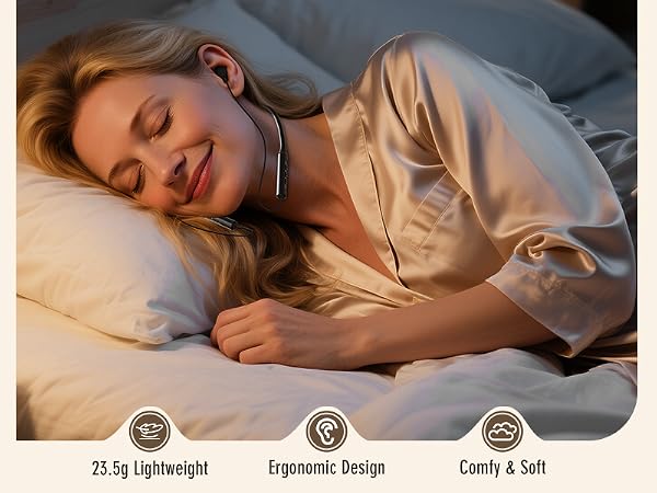 Lightweight ergonomic design comfy sleeping headphone