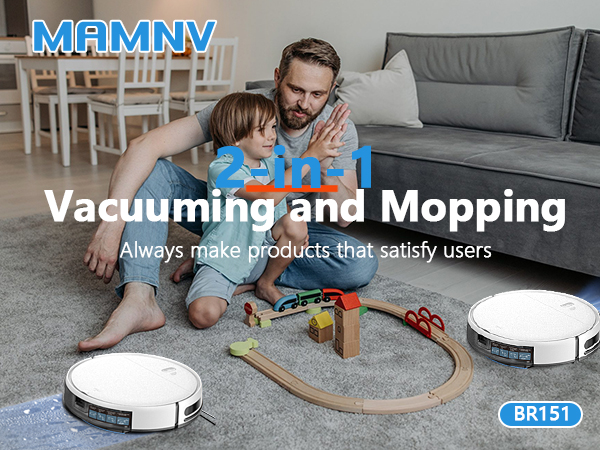MAMNV Robot Vacuum and Mop Combo