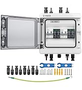 PJERJZN Solar Disconnect Switch with SPD Surge Protector 1000V DC 30A Solar PV Combiner Box Power...