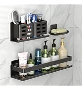 YESENT Shower Shelf 3 Pack - Bathroom Shower Shelf Rust-Proof Aluminum Adhesive Installation No D...