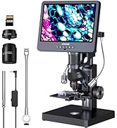 JOYALENS JL269S 5 Lens 10.1'' HDMI Digital Microscope 5000X with Endoscope, 24MP Biological Micro...