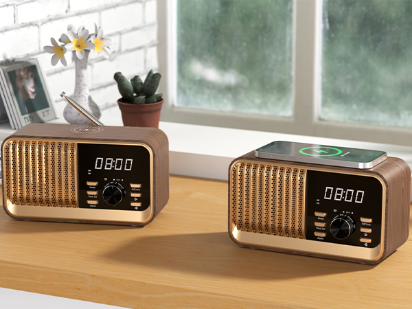 clock radio retro radio
