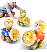iPlay, iLearn Press to Go Car Toys Set for Toddlers 1-3, Baby Push Go Friction Racing Cars, Infan...