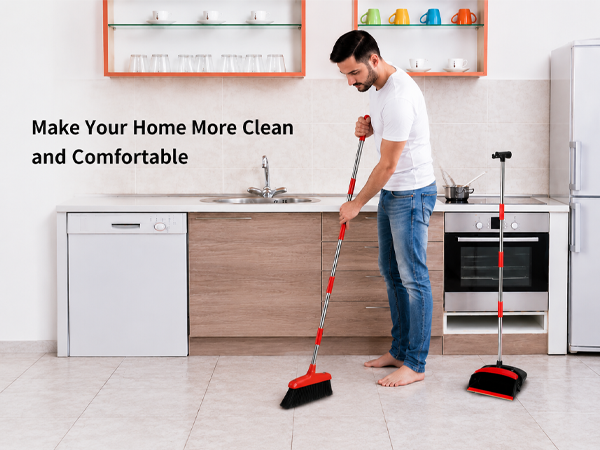 broom and dustpan combo set