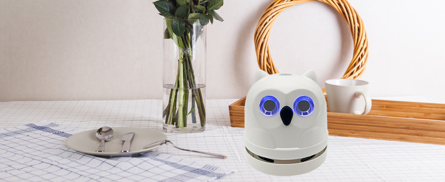 White owl vacuum cleaner