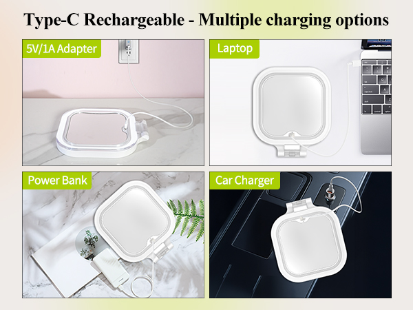 travel lighted makeup mirror