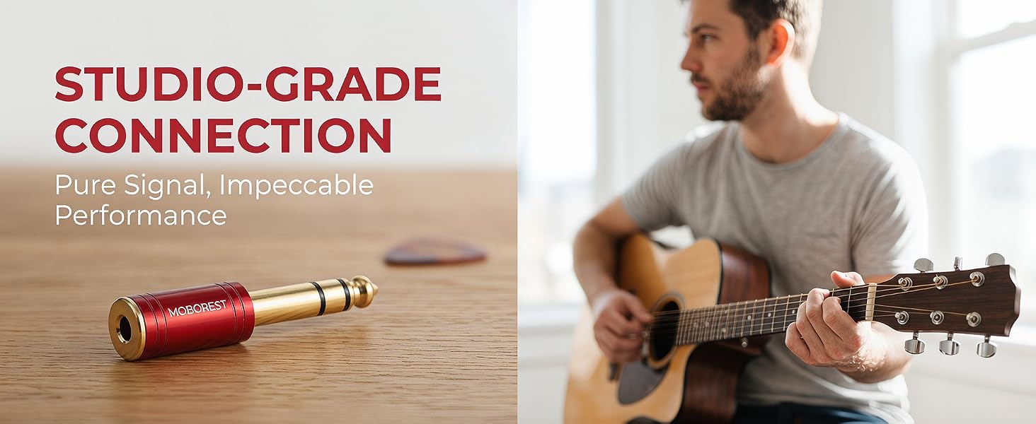 3.5mm to 1/4'' Stereo Audio Adapter, 3.5mm to 1/4'' (6.35mm) Headphone Adapter