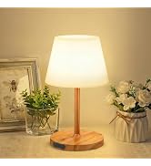 LUTEC Shower Lamp Waterproof, 6000mAh Rechargeable Cordless Table Lamp with 3 Color Temps and Ste...