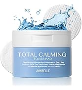 Avarelle Total Calming Toner Pads (60 Pads/180 ml) Toner For Face | Face Wipes With Hyaluronic Ac...