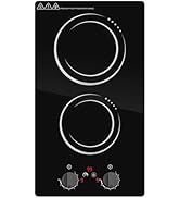 VBGK Double Induction Cooktop,110V 2300W Induction Stove Top,2 burner Hot Plate Electric burner w...