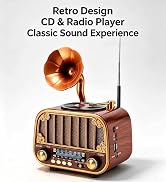 Vintage Retro Gramophone Radio with Bluetooth Speaker