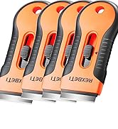 Razor Blade Scraper Tool with 40pcs Metal Blades, 80pcs Plastic Blades, Cleaning Razor Scraper fo...
