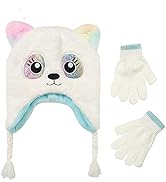 Toddler Winter Hat and Mittens for Boys & Girls Ages 2-4 Years Old or Fleece Lined Hat & Kids Glo...