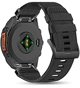 22mm Wear-Resistant Nylon Band Compatible with Garmin Forerunner 970/965/955/945/935/745, Quick F...
