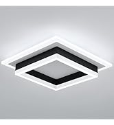 EIDISUNY 32W Modern LED Ceiling Light, Small Flush Mount Light Fixture, 6000K Cold White Ceiling ...