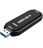 DigitPro Cam Link 4K – External Capture Card for DSLR Camcorder ActionCam as Webcam, HDMI to USB ...