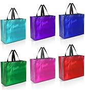 Nush Nush Mix Color Gift Bags Large Size – 12 Reusable Gift Bags With Handles From Six Different ...