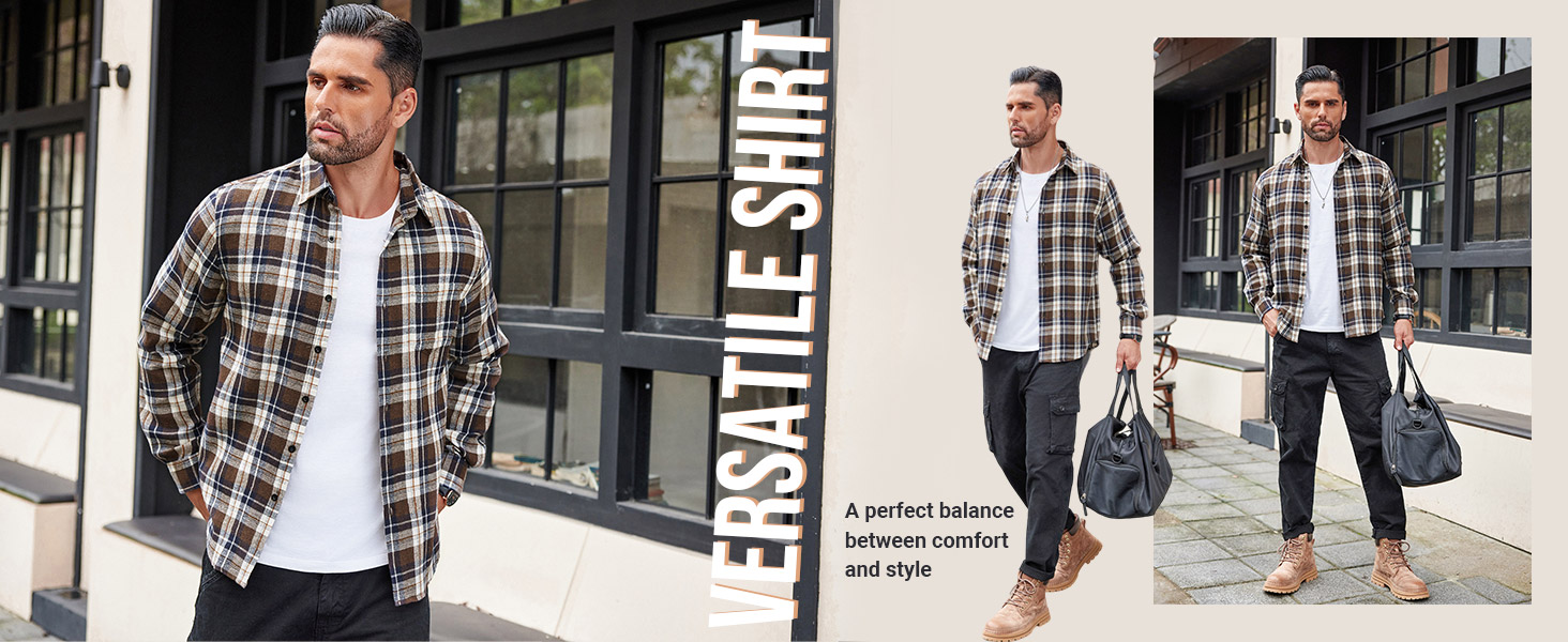 men flannel shirt